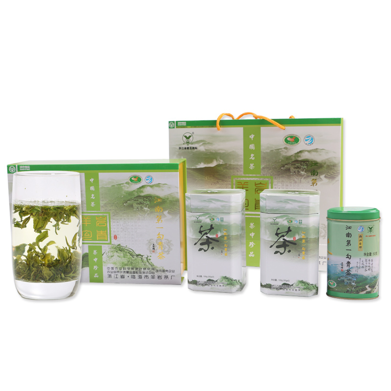 茶叶礼盒绿茶浙江临海特产 春茶胜龙井 新茶上市特优羊岩勾青 2018 茶叶礼盒绿茶浙江临海特产 春茶胜龙井 新茶上市特优羊岩勾青 2018
