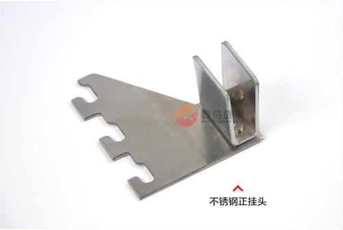 不锈钢方管正侧挂片横杆左右管托卡头梯柱双孔连接件AA柱支架组装 - 图3