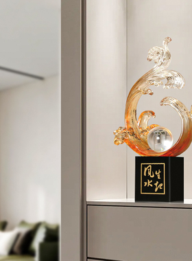 乘风破浪公司开业摆件客厅工艺品