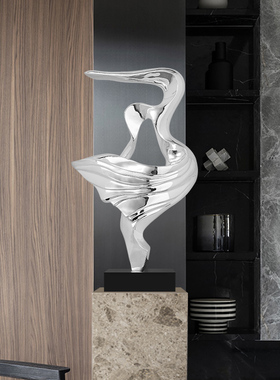 人物抽象雕塑落地摆件艺术品飞舞