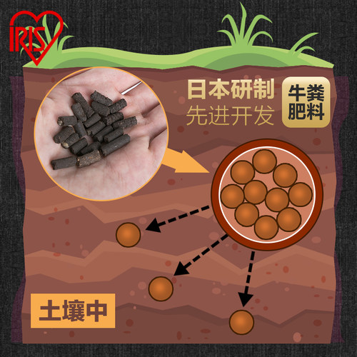爱丽思IRIS 牛粪有机肥 绿叶肥 园艺肥料 花果肥 通用肥营养土 - 图1