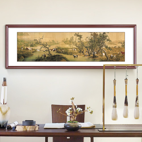 富春山居图国画山水画靠山中式客厅装饰画办公室挂画书房字画壁画 - 图2