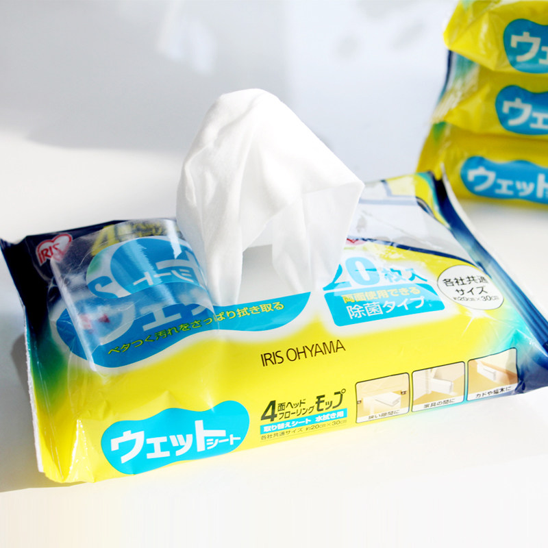4包装)日本爱丽思酒精湿巾除尘纸拖地湿巾拖把替换纸抹布地板清洁,淘宝优惠券,粉丝福利购,淘宝优惠卷