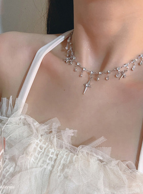 bingbing四芒星百搭少女款项链