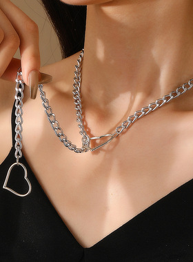 欧美复古朋克金属链条项链