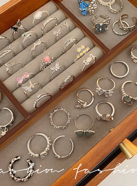 胖迪铜日韩新款ser戒指/指环