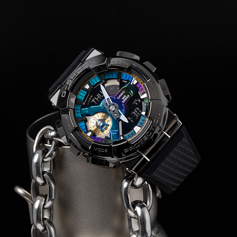 casio卡西欧手表男GM110金色炫彩小钢炮潮流新款gshock运动男女表 - 图1