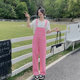 Overalls for women 2025 new style different sister bestie outfit summer sweet and cool dopamine color overalls