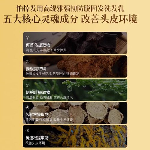 生姜洗发水防脱固发控油蓬松去屑洗发膏露男女正品品牌官方旗舰店 - 图2