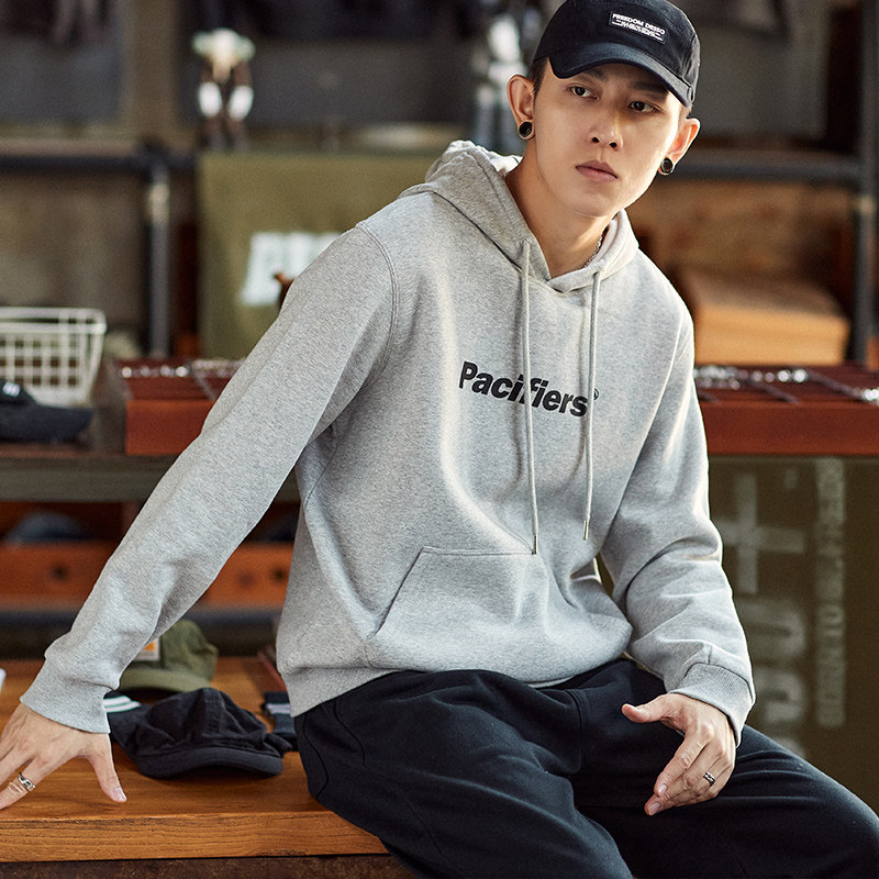 唐狮男士2021秋季新款连帽宽松卫衣 唐狮喜之乐卫衣