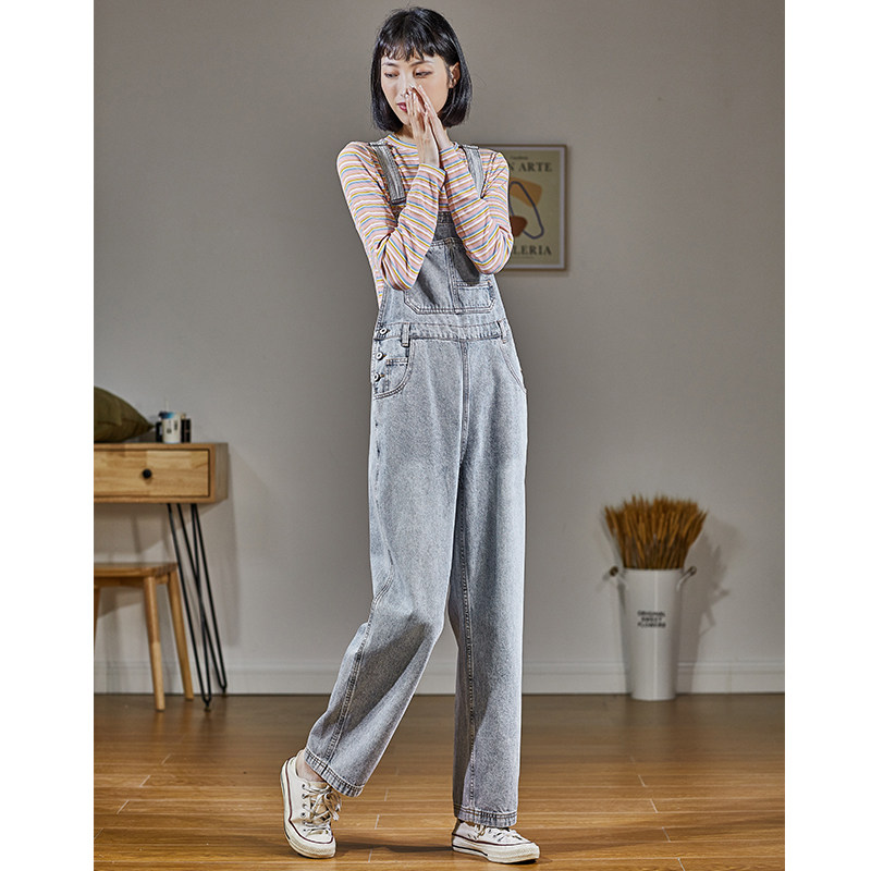 唐狮官方旗舰店2020秋女韩版牛仔裤 唐狮福悠牛仔裤