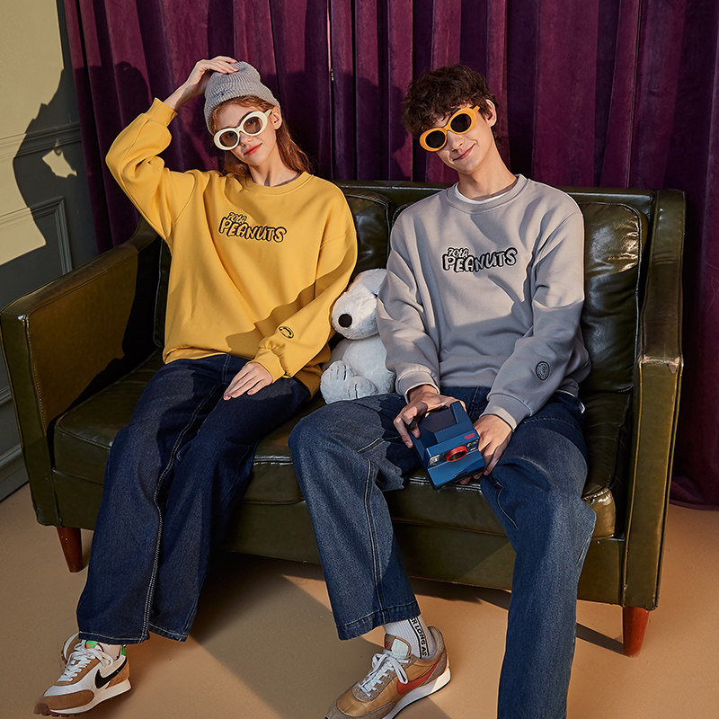 唐狮情侣装男女2021春秋新款卫衣 唐狮喜之乐卫衣