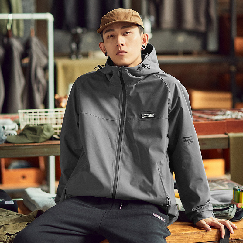 唐狮2021秋季新款男士宽松休闲夹克 唐狮喜之乐夹克