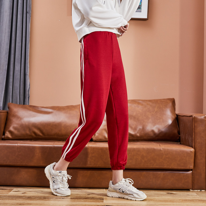 唐狮2020春秋新款宽松束脚休闲裤 唐狮休闲裤