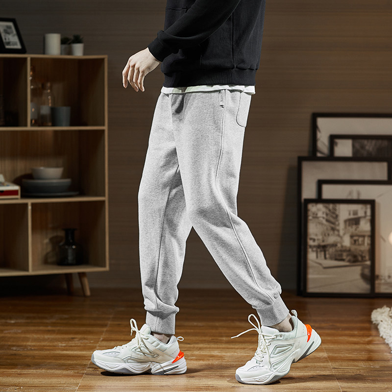 唐狮官方旗舰店宽松男2020潮运动裤 唐狮喜之乐休闲裤