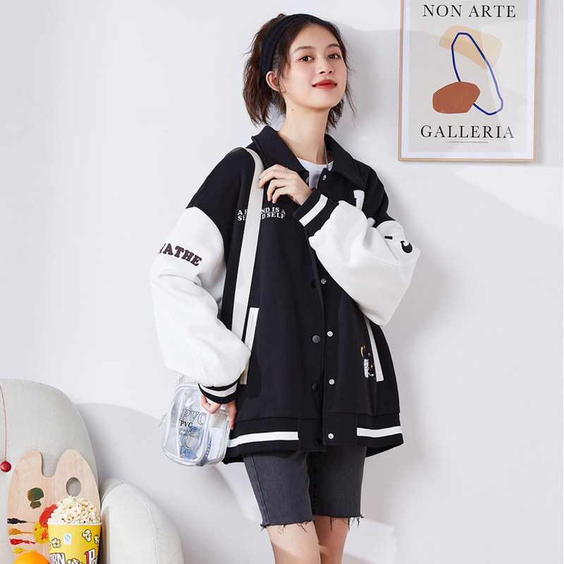 唐狮棒球服2021春秋新款季短外套 唐狮喜之乐短外套