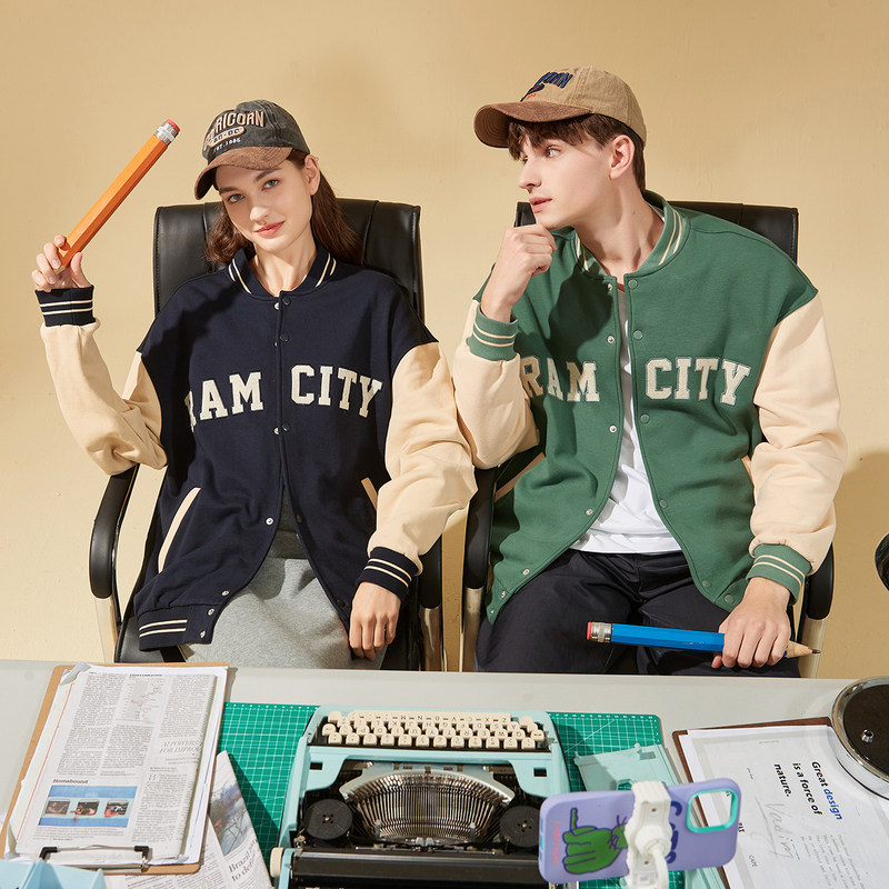 唐狮2022春秋新款棒球服情侣外套潮 唐狮夹克