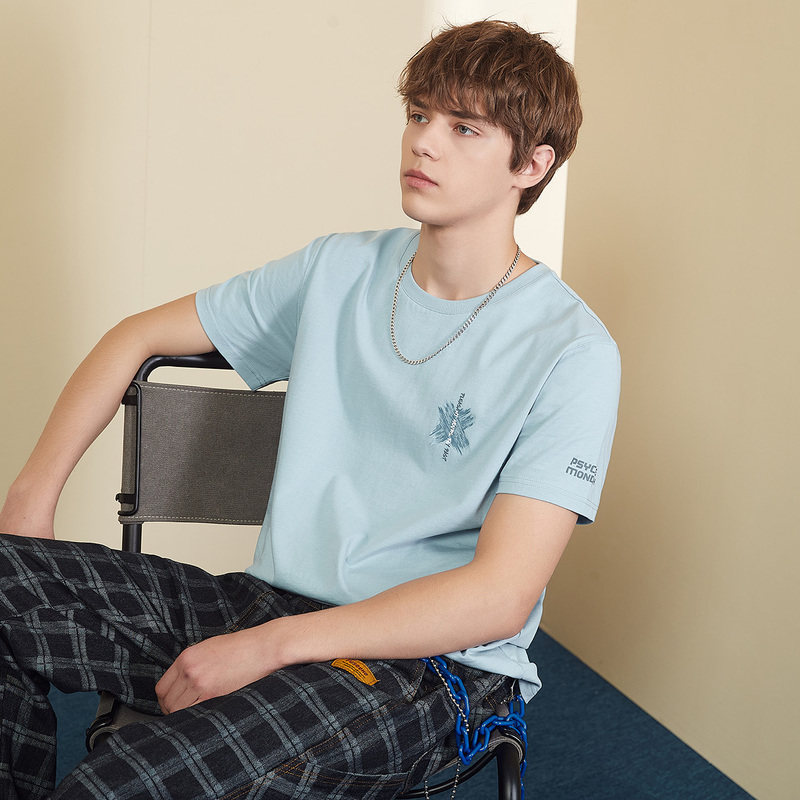 唐狮2021夏新款短袖t恤宽松打底衫 唐狮喜之乐T恤