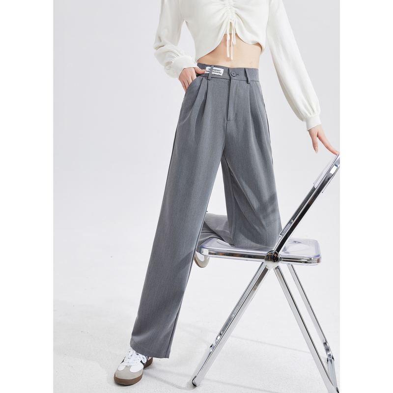 11点官补4到手95.9!唐狮西装裤女宽松阔腿裤