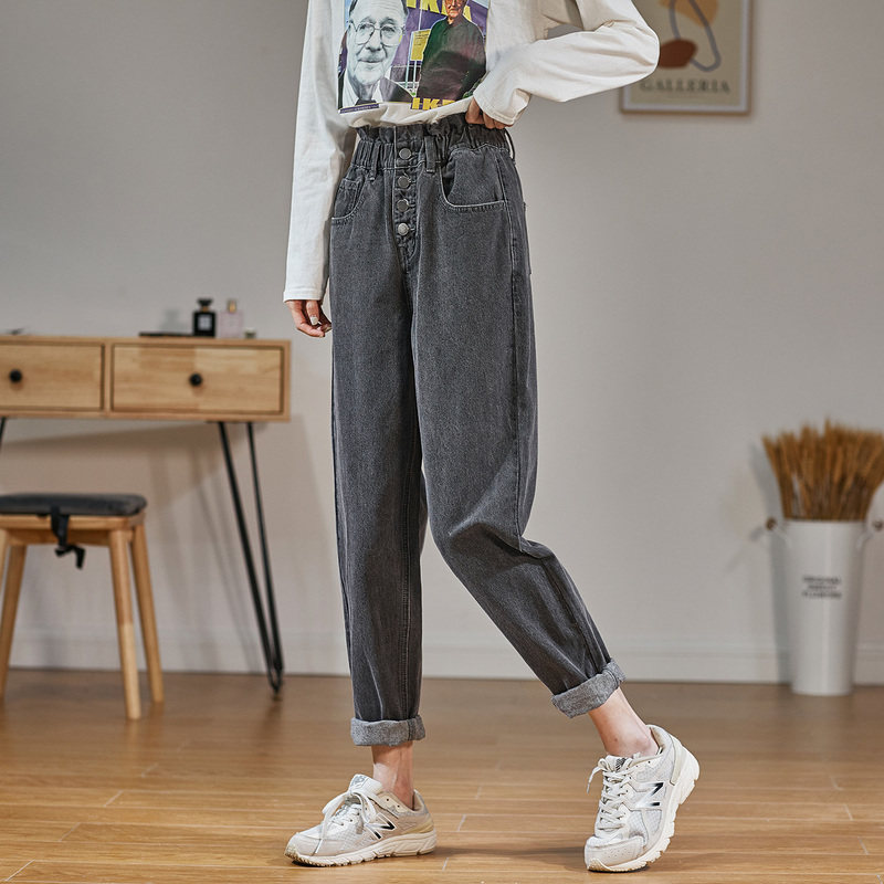 唐狮2020秋季新款宽松裤子潮牛仔裤 唐狮天悦牛仔裤