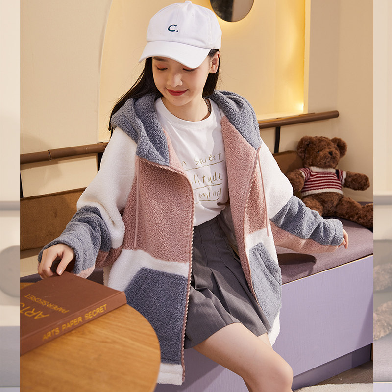 唐狮2021年秋冬新款工装外套毛大衣 唐狮短外套