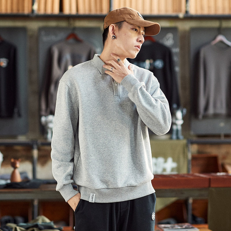 唐狮2021春秋季新款男左胸小标套衫 唐狮喜之乐Polo衫