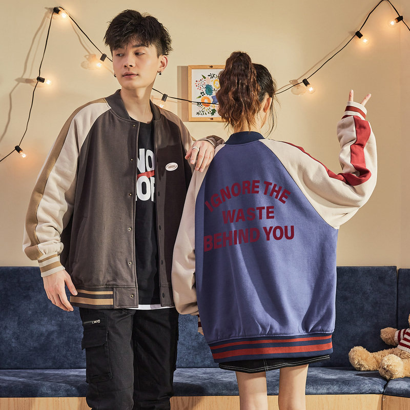 唐狮情侣外套男女2021棒球领 唐狮喜之乐夹克