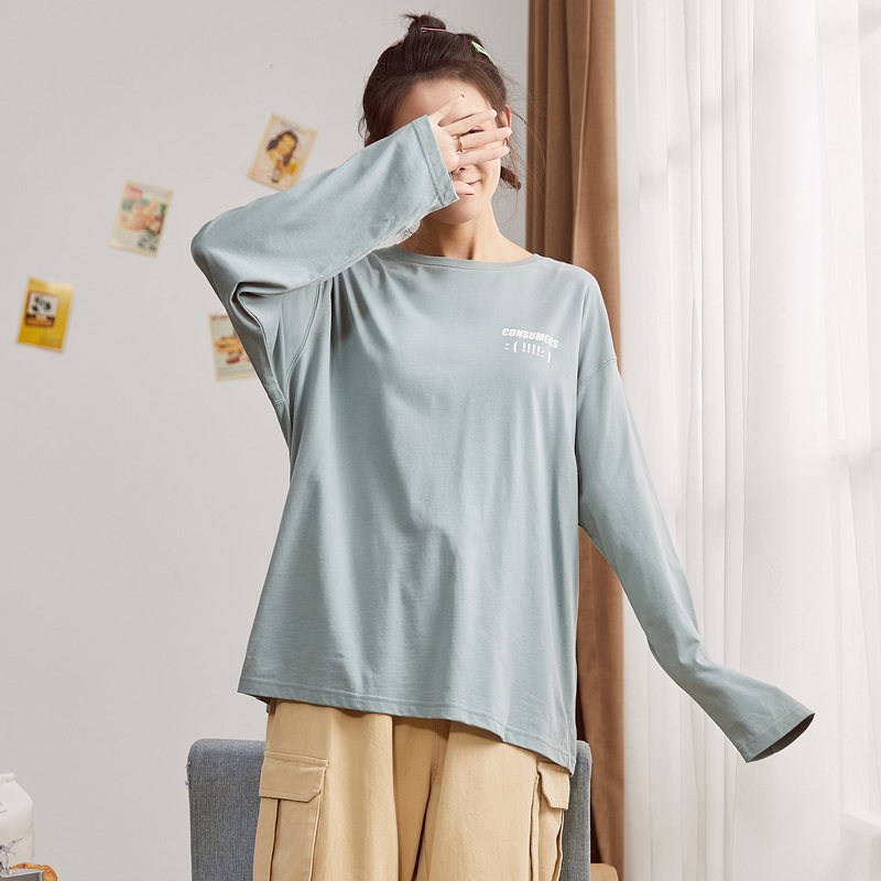 唐狮官方旗舰店长袖女2019秋装t恤 唐狮天悦T恤