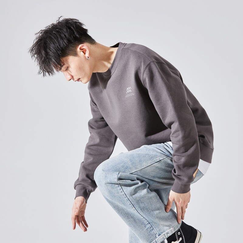 唐狮男士2021春秋新款韩版圆领卫衣 唐狮喜之乐卫衣