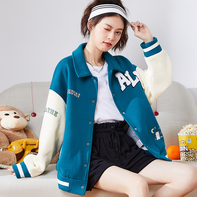 唐狮棒球服2021春秋新款季短外套 唐狮喜之乐短外套