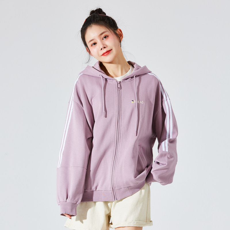 唐狮开衫2021春秋新款宽松拉链卫衣 唐狮喜之乐短外套