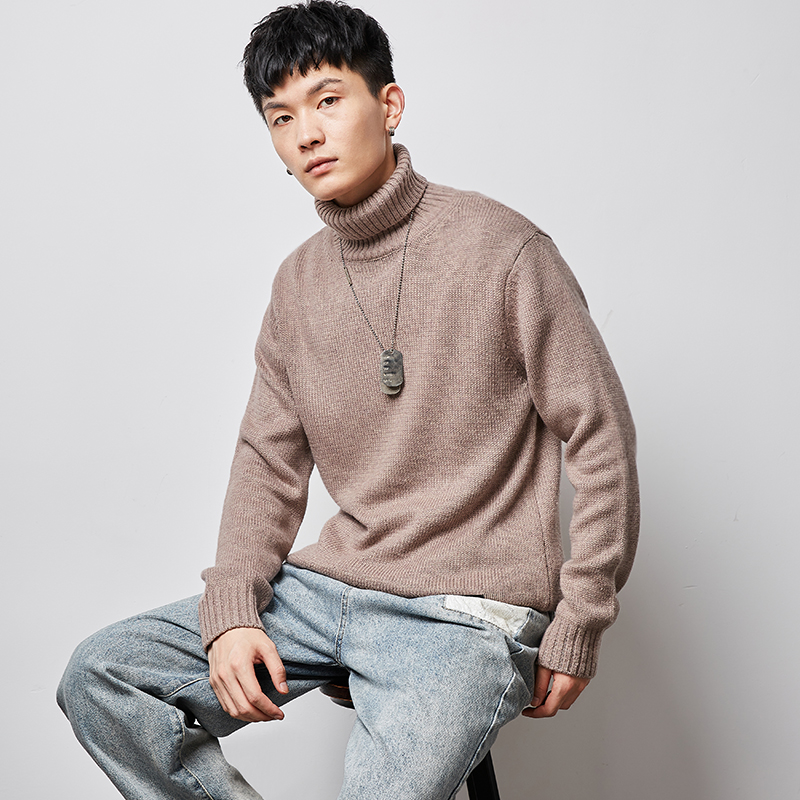 唐狮高领毛衣男2021春冬新款青少年 唐狮喜之乐针织衫/毛衣