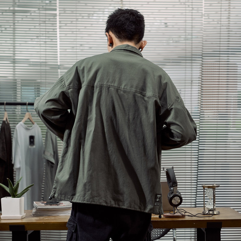 唐狮官方旗舰店2019秋季工装男衬衫 唐狮天悦衬衫