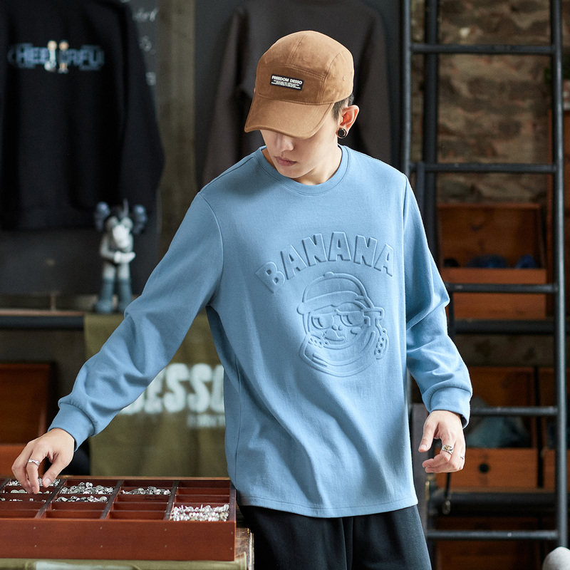 唐狮长袖t恤2021秋季新款打底衫 唐狮喜之乐T恤