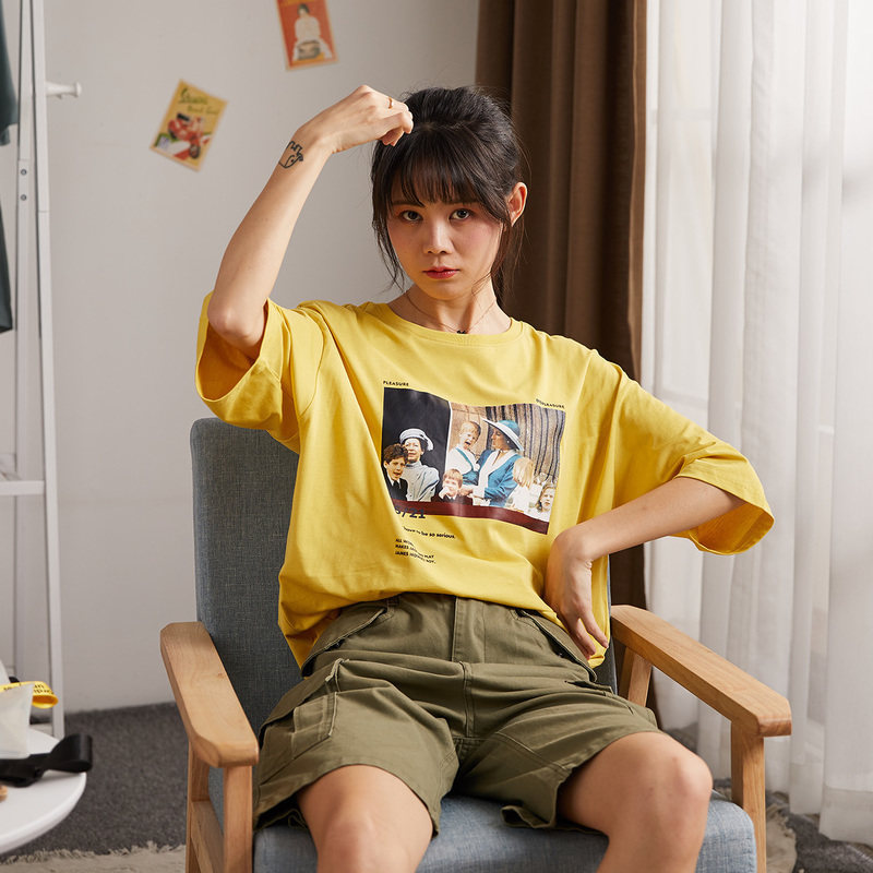 唐狮官方旗舰店夏女学生韩版t恤 唐狮福悠T恤