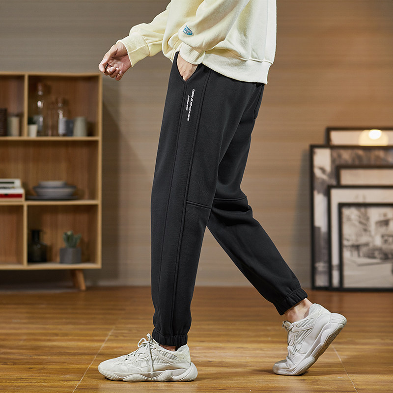 唐狮束脚2020秋装新款宽松薄款卫裤 唐狮喜之乐休闲裤