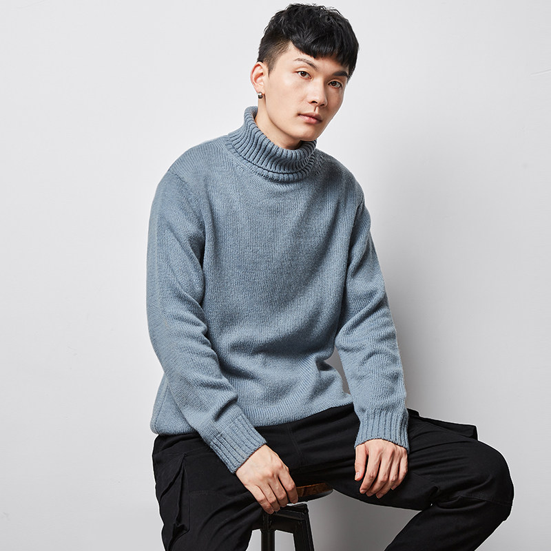 唐狮高领毛衣男2021春冬新款青少年 唐狮喜之乐针织衫/毛衣