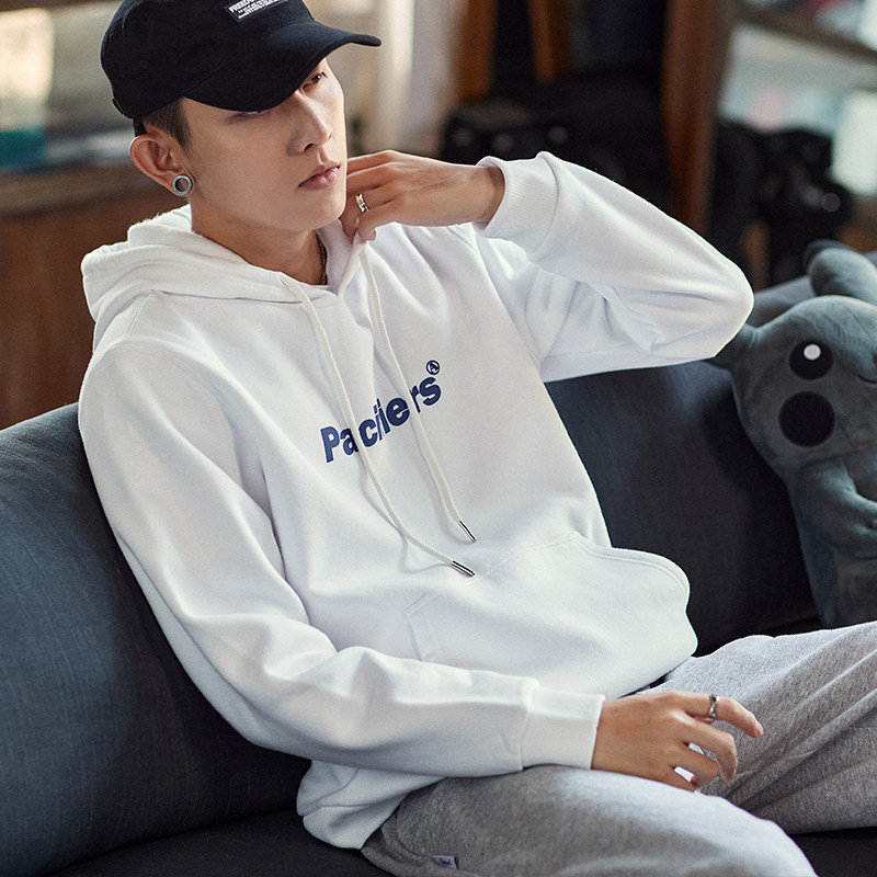 唐狮男士2021秋季新款连帽宽松卫衣 唐狮喜之乐卫衣