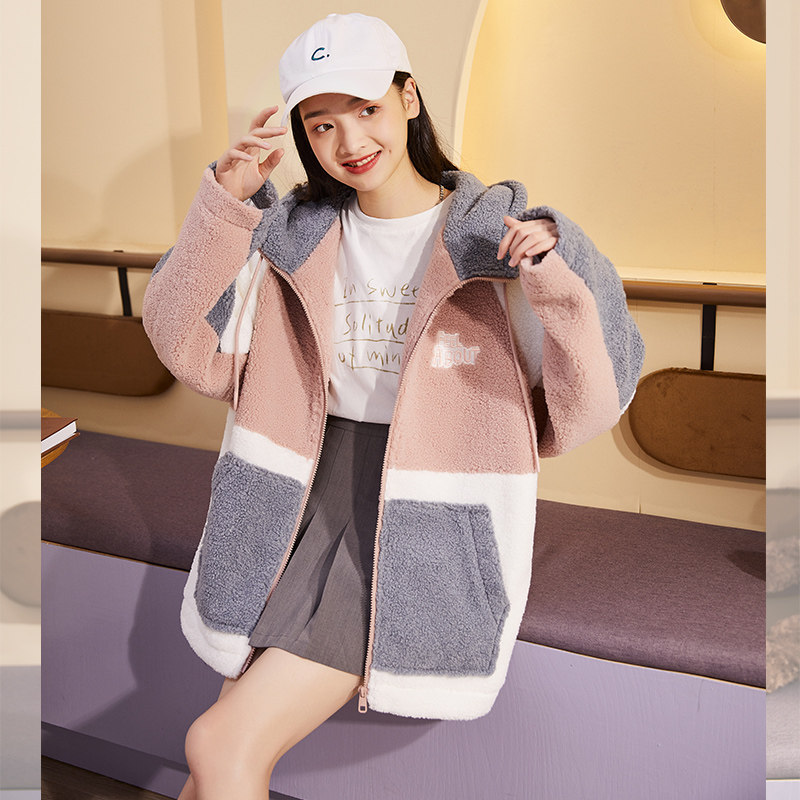 唐狮2021年秋冬新款工装外套毛大衣 唐狮短外套