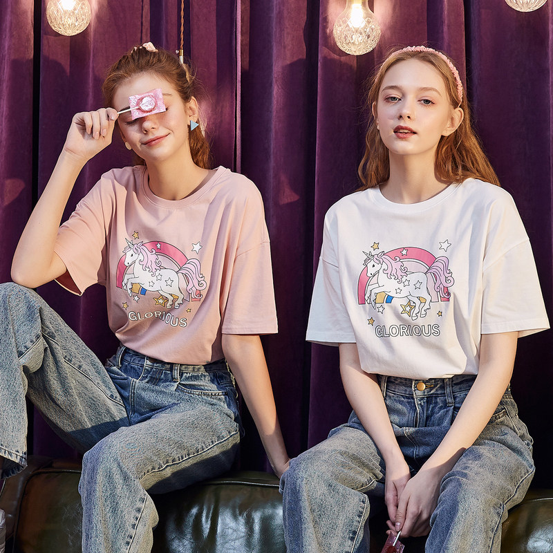 唐狮官方旗舰店2020夏季新款t恤 唐狮天悦T恤