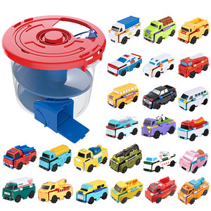 奥迪双钻变形玩具车反反车变身汽车儿童男女孩酷变车队3只装小车