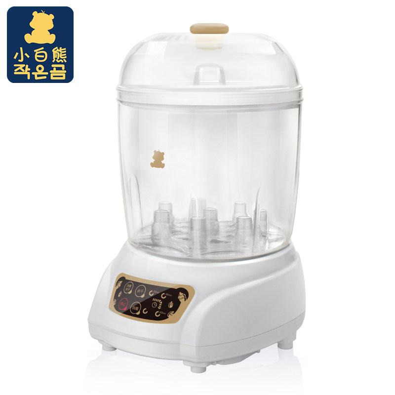 小白熊奶瓶餐具消毒锅带蒸汽消毒柜 诚字号母婴奶瓶消毒器/消毒锅