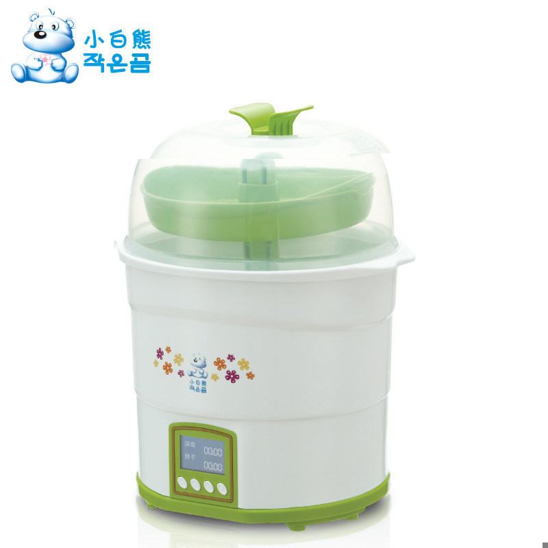 小白熊液晶奶瓶消毒婴儿蒸汽消毒锅 诚字号母婴奶瓶消毒器/消毒锅