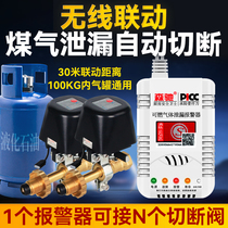 Wireless gas alarm automatic cut-off valve liquefied gas gas tank leakage electric valve controller safety valve
