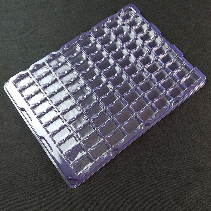 定做PVC吸塑托盘 PET电子长方格吸塑盒包装 五金塑胶配件周转盘 - 图1