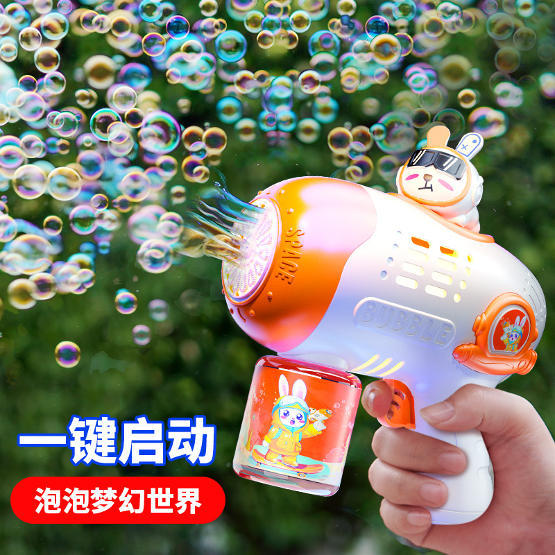 2025新款吹泡泡机玩具婴儿童充电网红爆款手持泡泡机1-3岁男女孩 - 图0