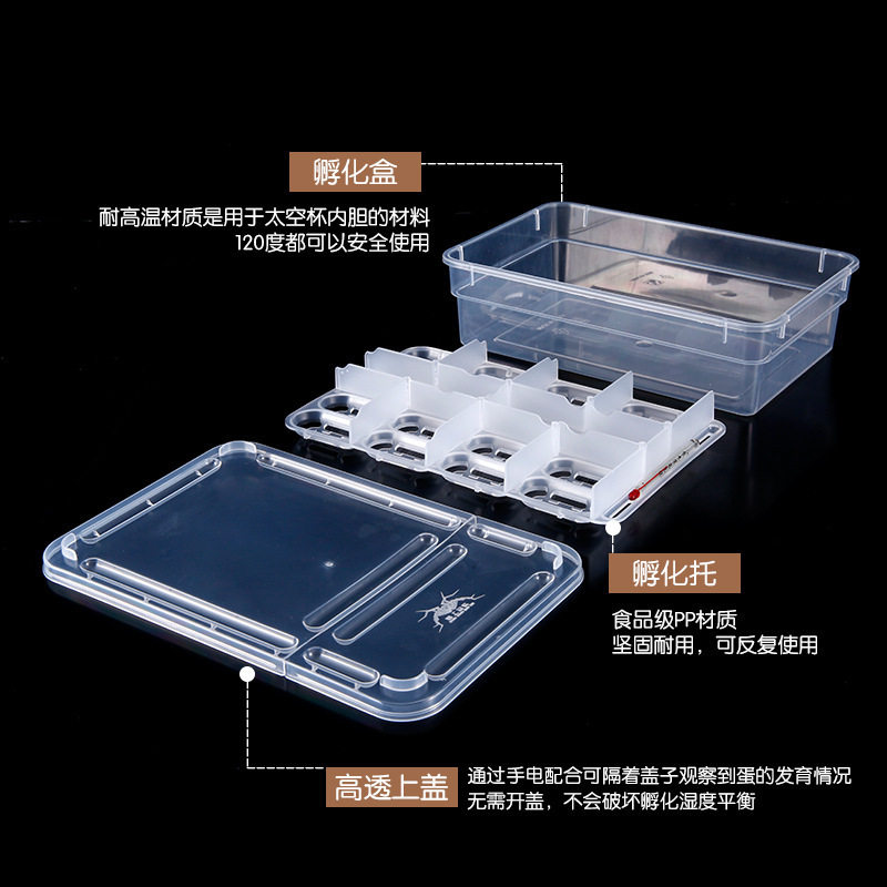 明蛛爬宠孵化盒20蛋位爬虫守宫鬃狮宠物蛇乌龟孵蛋孵化蛋托孵化箱,淘宝优惠券,粉丝福利购,淘宝优惠卷