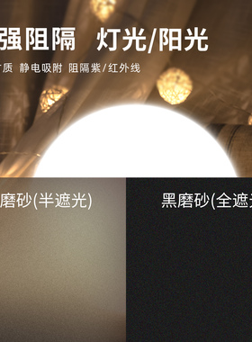 卫浴门窗贴黑磨砂全遮光防窥