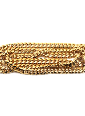 xxxtentacion45cm古巴颈链项链金 cuban link choker gold silver