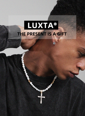 LUXTA十字架闪钻项链嘻哈男